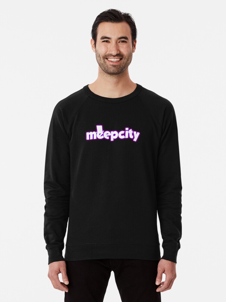 Meep City Roblox Lightweight Sweatshirt By Overflowhidden - meepcity t shirt roblox