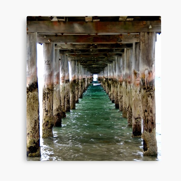 Under the Pier - Flinders, VIC Canvas Print