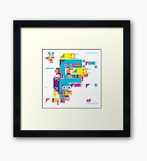 F graphics pattern Framed Print