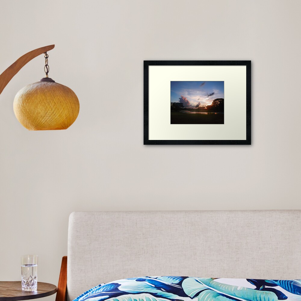 Amazing Pond in Mexico Framed Art Print