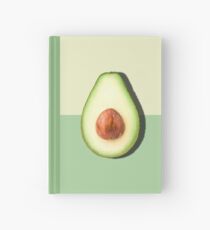 Avocado halbe Scheibe tropische Frucht Notizbuch
