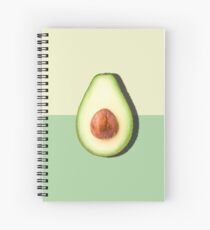 Avocado Half Slice Tropical Fruit Spiral Notebook
