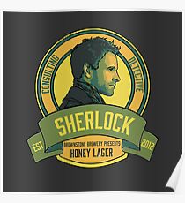 Brownstone Brewery: Sherlock Holmes Honey Lager Poster