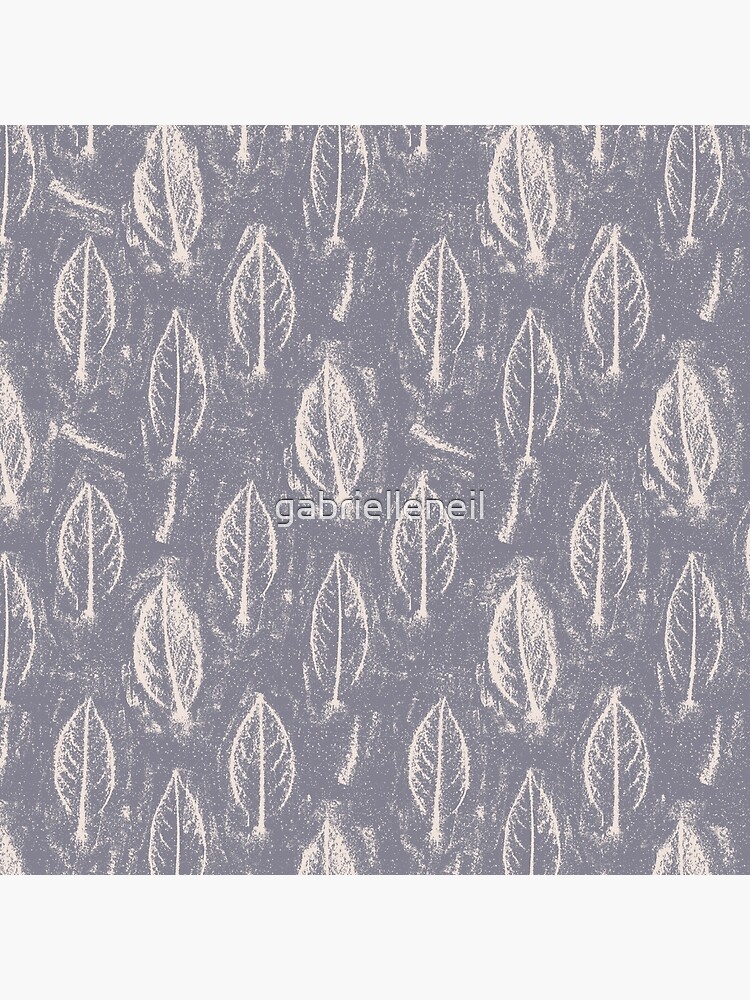 Leaves Relief Sketch Grey by gabrielleneil