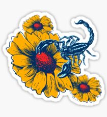 Scorpion Flowers Sticker