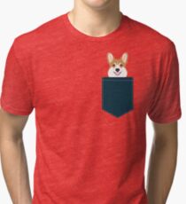 Teagan - Corgi Welsh Corgi gift phone case design for pet lovers and dog people Tri-blend T-Shirt