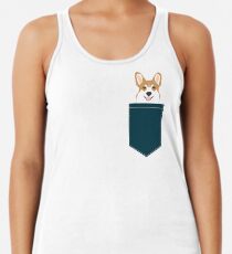 Teagan - Corgi Welsh Corgi gift phone case design for pet lovers and dog people Racerback Tank Top