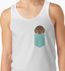 Remy - Fashion Glasses Doxie Dashcund Hipster Dog Tank Top