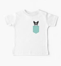 Logan - Boston Terrier pet design with bold and modern colors for pet lovers Baby Tee