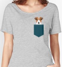 Bailey - Jack Russell Terrier phone case art print gift for dog people Jack Russell Terrier owners Women's Relaxed Fit T-Shirt