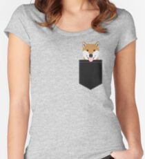 Indiana - Shiba Inu gift design for dog lovers and dog people Women's Fitted Scoop T-Shirt