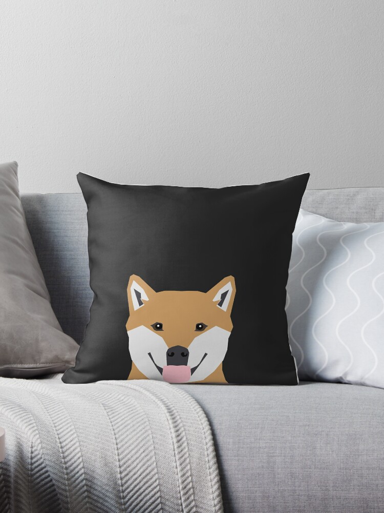 Indiana Shiba Inu Gift Design For Dog Lovers And Dog People Throw Pillow By Petfriendly