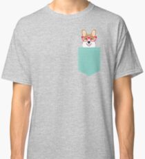 Teagan Glasses Corgi cute puppy welsh corgi gifts for dog lovers and pet owners love corgi puppies Classic T-Shirt
