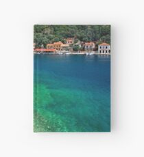 Cuaderno de tapa dura Pueblo de Kioni, isla de Ithaca