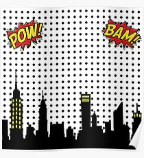 Superhero Scape Poster