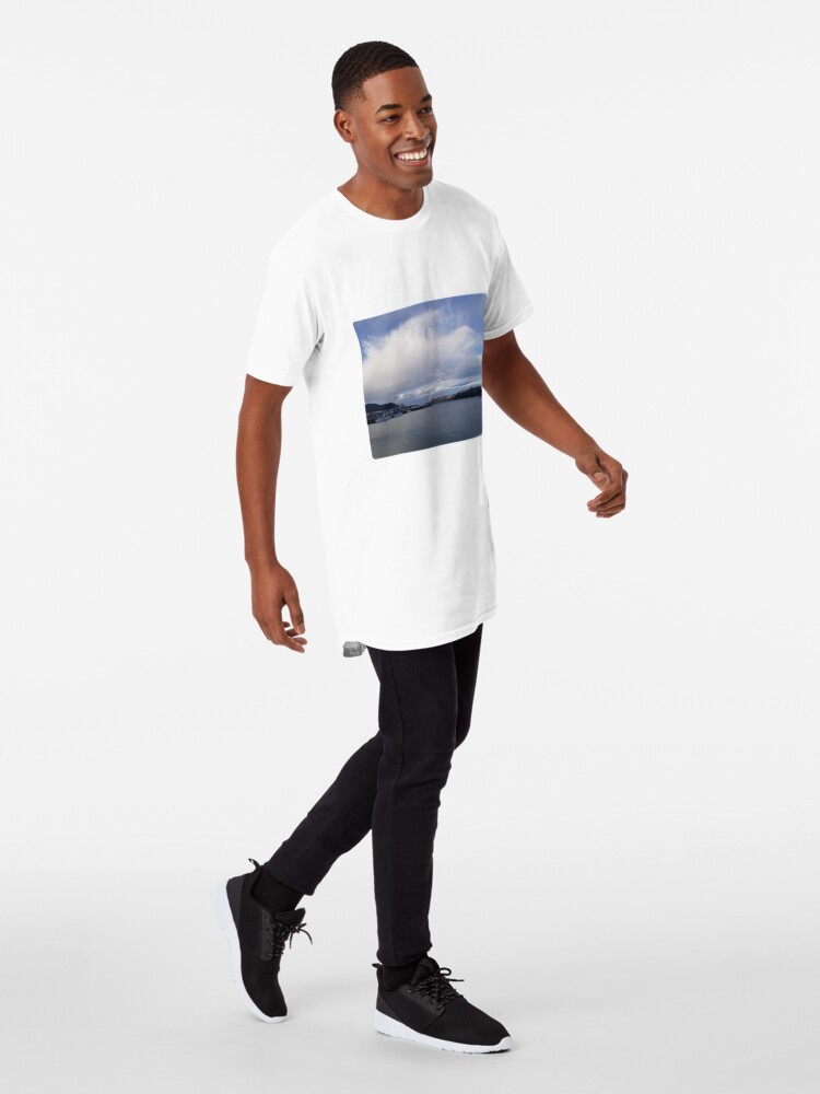 Alternate view of Sudden Rainbow Over the Cloudy Docks Long T-Shirt