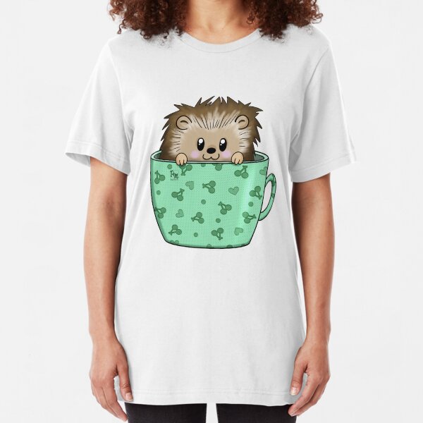 Hedgehog in a cup Slim Fit T-Shirt