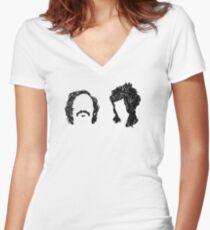 Moon & Noir Women's Fitted V-Neck T-Shirt