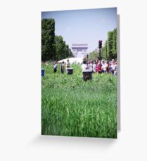 Green Champs Elysees Greeting Card