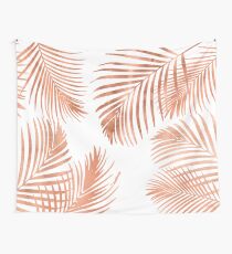 Rose Gold Palmblätter Wandbehang