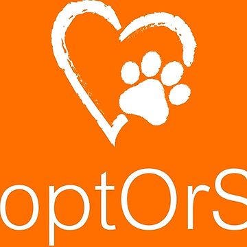 Artwork thumbnail, #AdoptORShop • Paw Print Heart by rescuedogs101