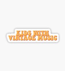 KIDS WITH VINTAGE MUSIC - Style 3 Sticker