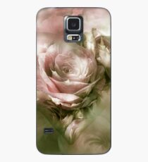 Herz einer Rose - antikes Rosa Hülle & Klebefolie für Samsung Galaxy