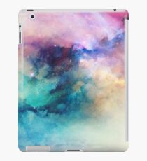 Hübsche bunte rosa und türkisfarbene Neonwolken III iPad-Hülle & Klebefolie