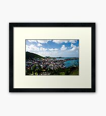 Seaside Town Framed Print