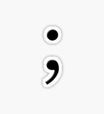 The Semicolon; Sticker