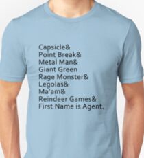 Nicknames Unisex T-Shirt