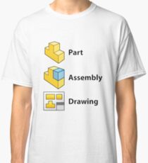 3D Cad/Cam/Cae Solid Works | White Version Classic T-Shirt