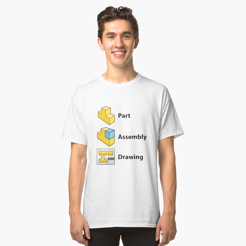3D Cad/Cam/Cae Solid Works | White Version Classic T-Shirt