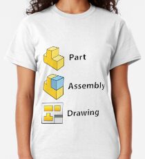 3D Cad/Cam/Cae Solid Works | White Version Classic T-Shirt