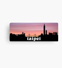 Taipei Skyline Canvas Print