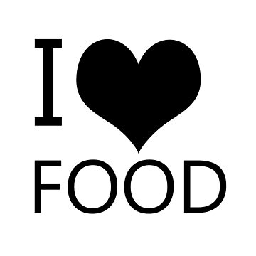 Artwork thumbnail, I Heart Food, I Love Food by tribbledesign