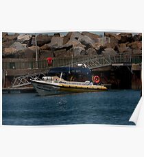 Semi-rigid hulled inflatable boat Poster