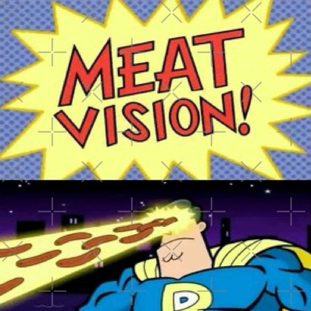 "Fairly OddParents Meat Vision " by DrachenFire Redbubble