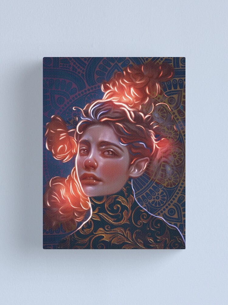 Alternate view of Magical flowers Canvas Print