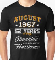 August 1967 Birthday Gifts - August 1967 Celebration Gifts - Awesome Since August 1967 Unisex T-Shirt
