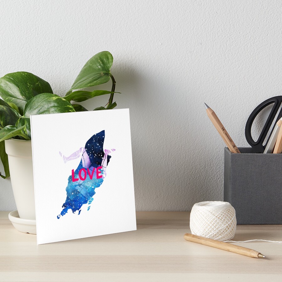 Love the Isle of Man with 3 legs of Man Art Board Print