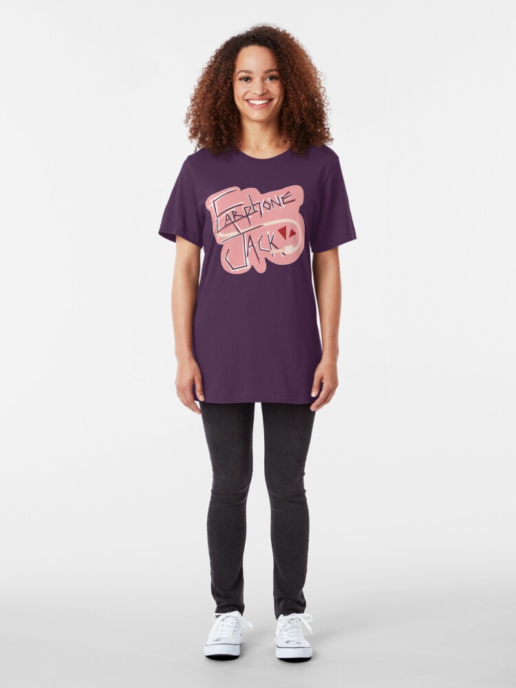 Alternate view of Kyoka Jiro: Earphone Jack Slim Fit T-Shirt