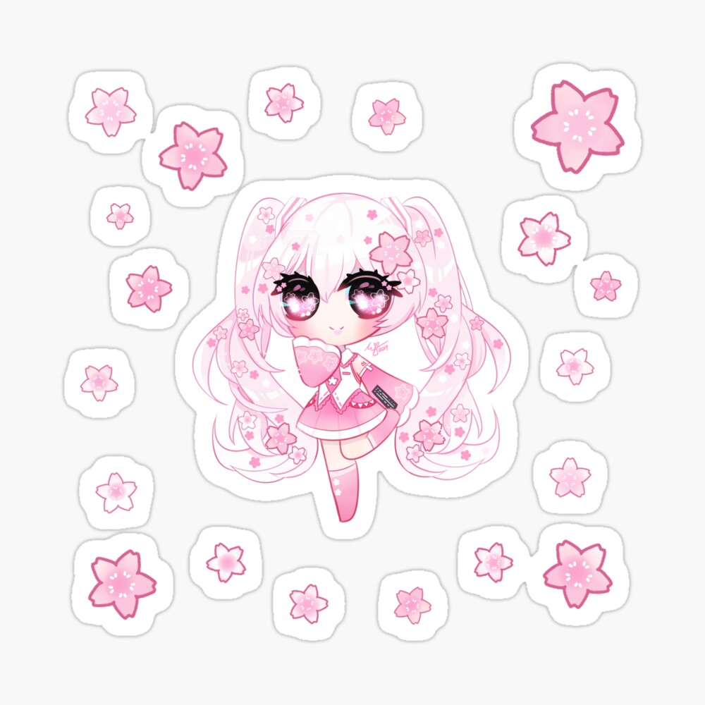 Ⓢⓐⓚⓤⓡⓐ Ⓜⓘⓚⓤ Chibi Sticker