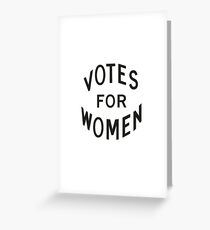 Stimmen für Frauen Grußkarte