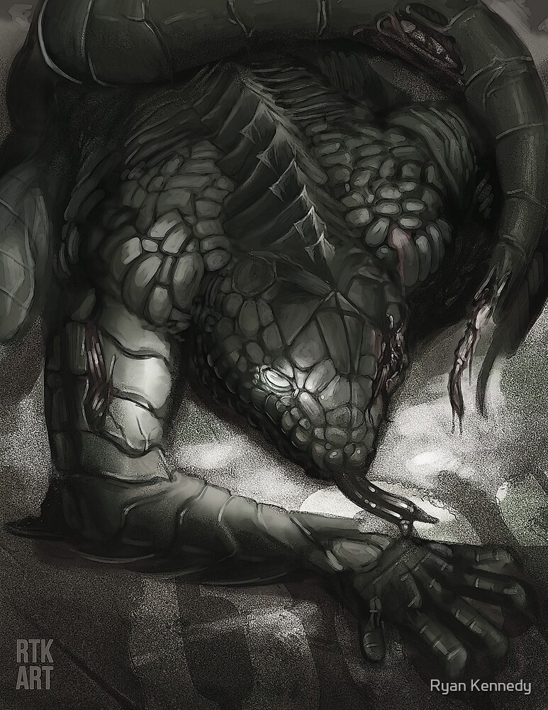 Scp 682 Lagarto Indestructible De Ryan Kennedy Redbubble