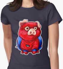 Spider-Pig Women's Fitted T-Shirt