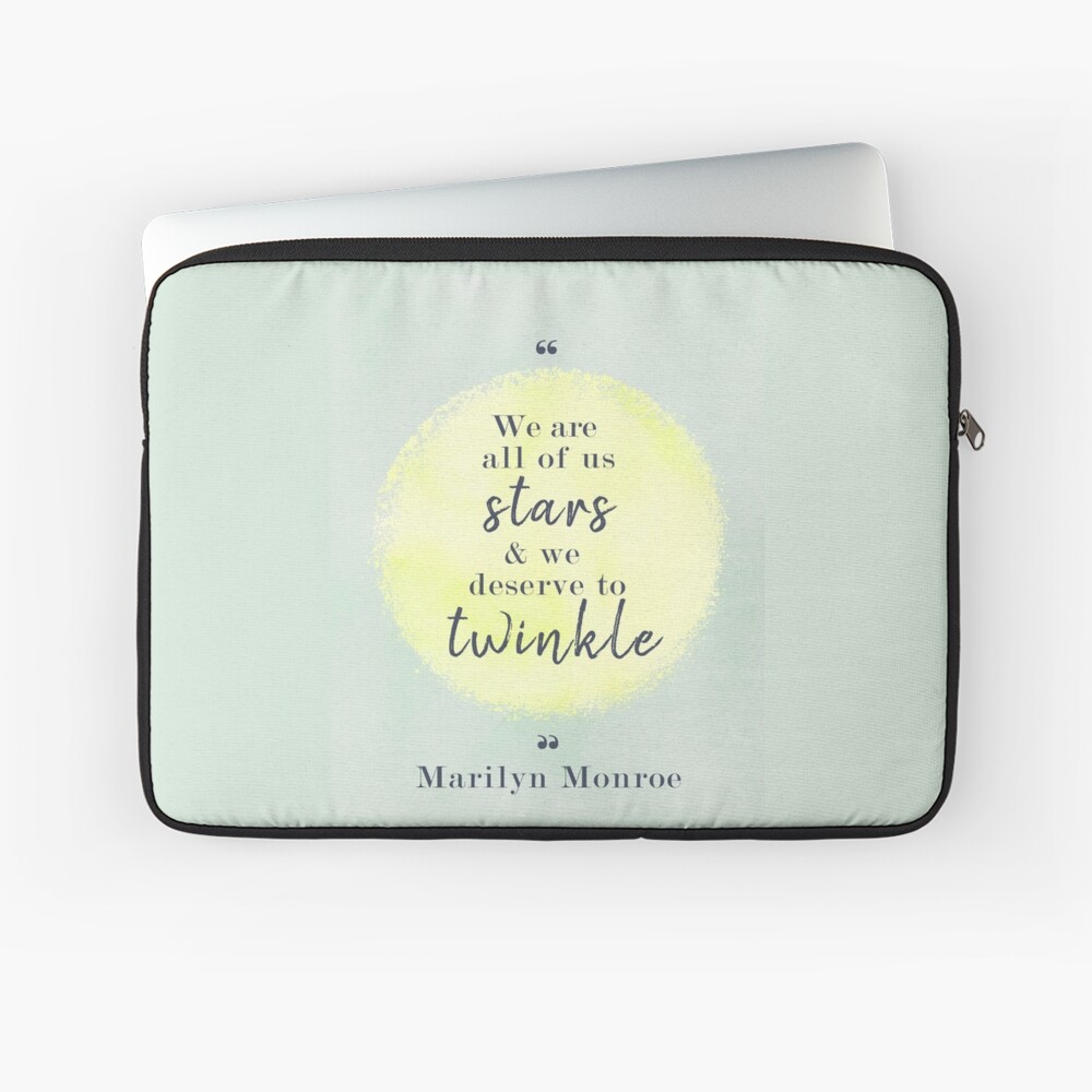 Marilyn Monroe Quote Laptop Sleeve