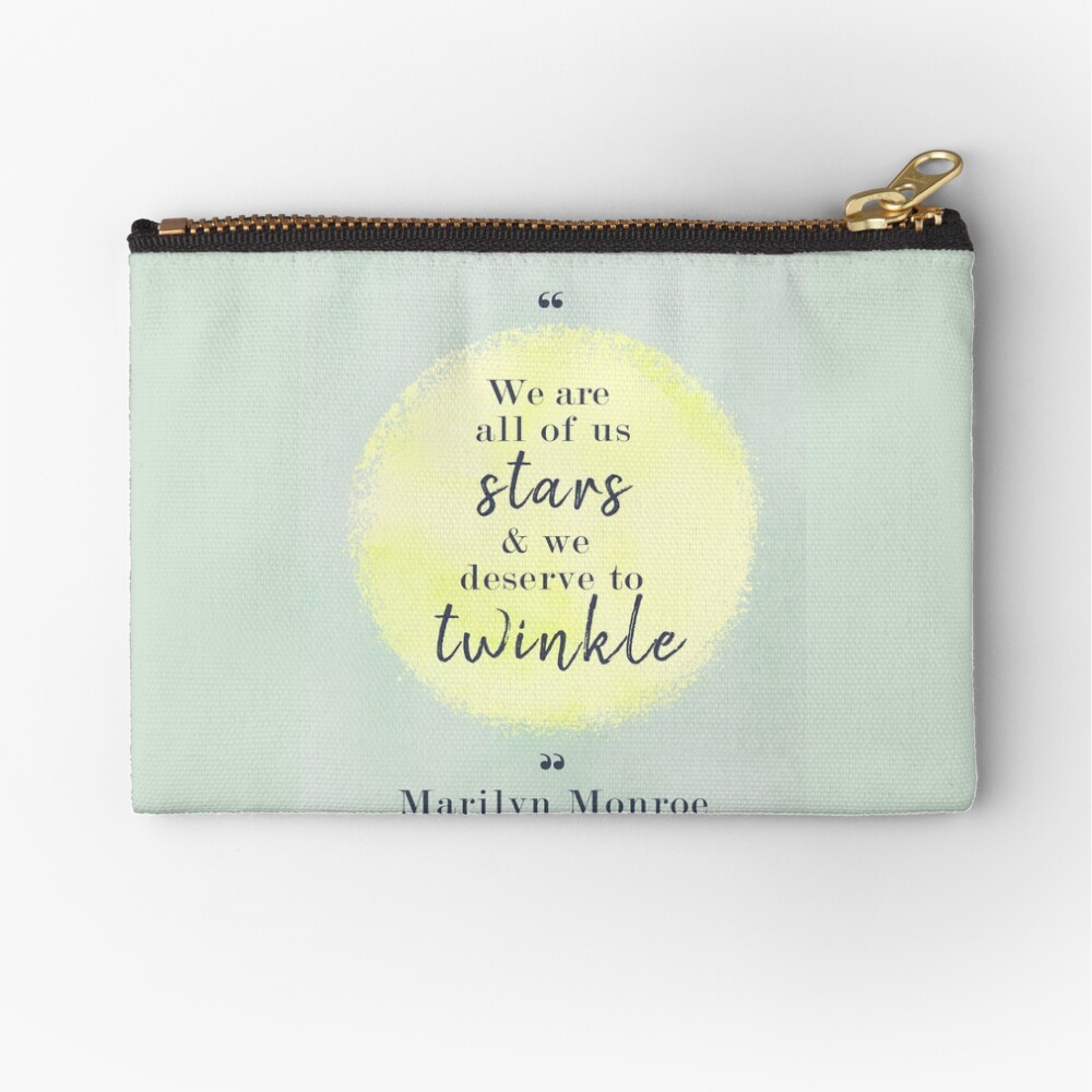 Marilyn Monroe Quote Zipper Pouch