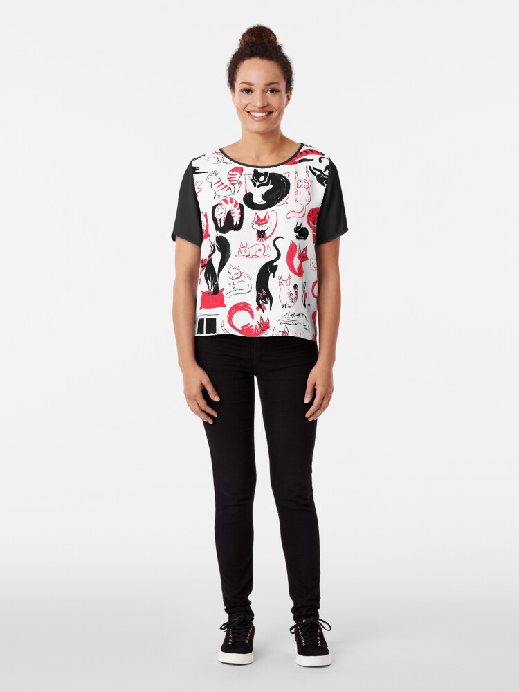 Alternate view of Catastrophic Chiffon Top