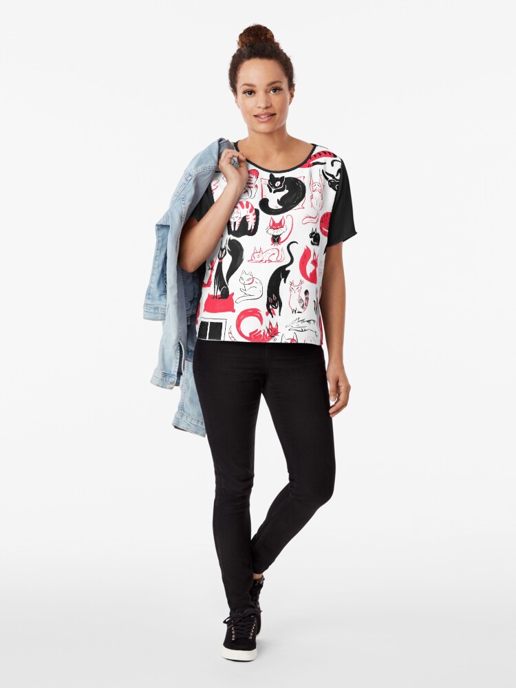Alternate view of Catastrophic Chiffon Top